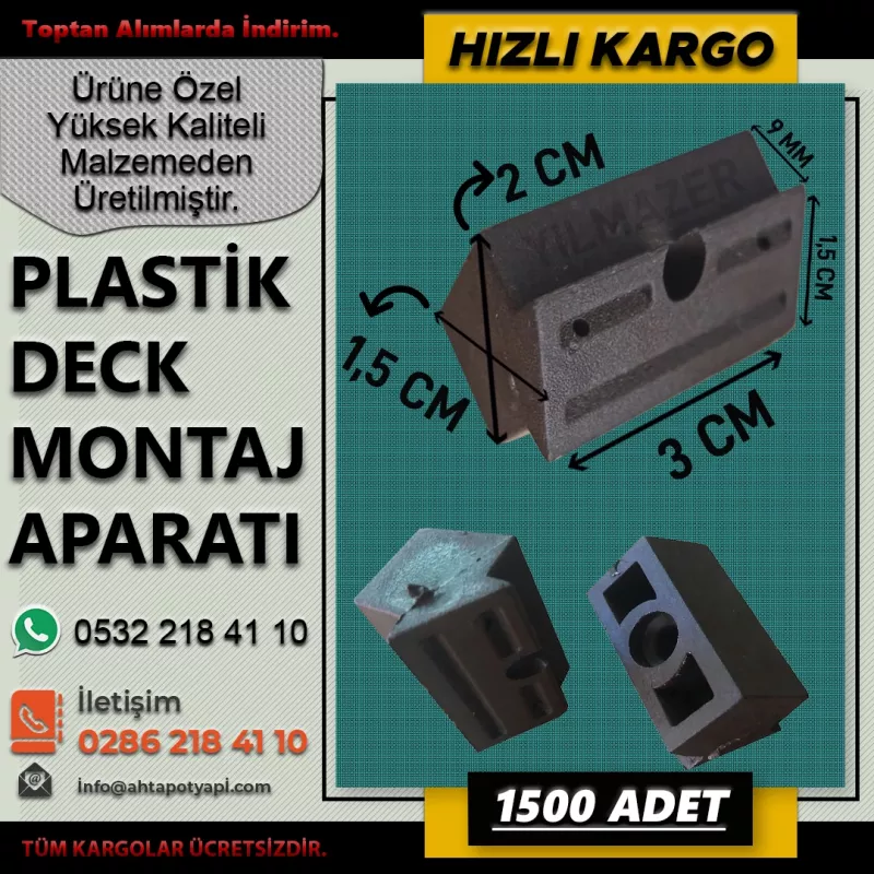 Plastik Deck Klips (1.500 Adet) - Plastik Deck Klips